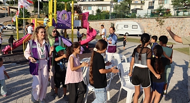 Tüysüzler’de çocuklar eğlenceye doydu